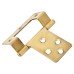 Cranked Type 1 Flush Cabinet Hinge - 51 x 10 x 1mm - Polished Brass - Pack of 5 Pairs Cranked Type 1 Flush Cabinet Hinge - 51 x 10 x 1mm - Polished Brass - Pack of 5 Pairs