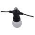 Hampstead Festoon LED 20 Golf Ball Bulb Garden Festoon Lights - IP44 - 3000K Warm White - Opal
