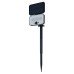 Forum Zink Bradley 3W LED Solar Wall & Ground Floodlight with Spike & PIR - IP54 - 6500K - Black