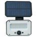 Forum Zink Bradley 3W LED Solar Wall & Ground Floodlight with Spike & PIR - IP54 - 6500K - Black