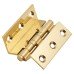 Cranked Ball Bearing Storm Proof Casement Window/Door Hinge - 64 x 2.5mm - Polished Brass - Pair