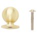 Exel Ball Cabinet Knob - 25mm Diameter - Satin Brass