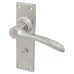 Hampstead Satin Chrome Bathroom Door Handle - Buckingham Range - 152 x 41mm