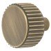 Hendel & Hendel Barrington Round Cabinet Knob - 32mm Diameter - Antique Brass