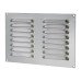 Exel Hooded Louvre Vent - 242 x 165mm - 6600mm² Free Air Flow - Polished Stainless Steel