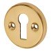 Exel Escutcheon - 40mm Diameter - Keyhole - Polished Brass