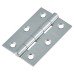 Exel Tubular Latch Pack - 76mm Case - 57mm Backset - 2 x Plain Steel Hinges - Polished Chrome