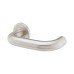 Exel 22mm Return to Door Latch Door Handle on Rose Kit - Satin Stainless Steel