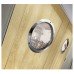 North 4 Designs Single Glazed Round Vision Panel - 288mm Diameter - Polished Stainless Steel