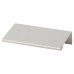 Exel Vora Lipped Edge Cabinet Pull Handle - 64mm Centres - Brushed Aluminium