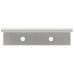 Exel Vora Lipped Edge Cabinet Pull Handle - 64mm Centres - Brushed Aluminium