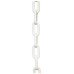 Plastic Chain - 6mm Link - 5m Length - White