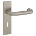 Exel Satin Stainless Steel 19mm Return to Door Keyhole Lock Door Handle - Square - 57mm c/c