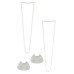 Exel Hairpin Leg - 2 Pin - 500mm Height - White - Pair