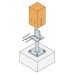 Simpson Strong Tie PBH120 Heavy Duty Elevated Post Base for 120-200mm Posts - 216mm Height