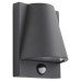 Forum Zinc Vesoul LED Domed Outdoor Down Wall Light with PIR - IP43 - Anthracite