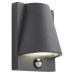 Forum Zinc Vesoul LED Domed Outdoor Down Wall Light with PIR - IP43 - Anthracite