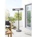 Forum Zink Blaze IP44 Wall Mounted Patio Heater with LED Lights and Remote Control - 1800W