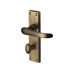 Heritage Brass by M Marcus Antique Brass Bathroom Door Handle - Windsor Range - 154 x 40mm