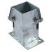 TIMCO Flush Fit Bolt Down Fence Post Shoe - Bolt Secure - 100 x 100mm - Galvanised