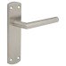 Exel Satin Stainless Steel Mitred Latch Door Handle - 172 x 44mm