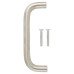 Exel 10mm D-Bar Cabinet Pull Handle - 96mm Centres - Satin Stainless Steel