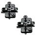 Blum CLIP Cruciform Cabinet Mounting Plate - Expando - 0mm Spacing - Steel - Black Onyx - Pair Blum CLIP Cruciform Cabinet Mounting Plate - Expando - 0mm Spacing - Steel - Black Onyx - Pair