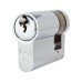 Eurospec 5 Pin 40mm Euro Single Cylinder - 30 + 10mm - Polished Chrome - Keyed Alike