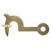 Cabin Hook Style Cabinet Catch - 30mm Length - Polished Brass - Pack of 2