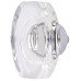 Exel Oblong Glass Cabinet Knob - 45mm Diameter - Polished Chrome