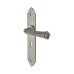 Olde Forge Pewter Gothic Keyhole Lock Door Handle - Long Plate - 247 x 44mm