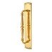 Carlisle Brass Offset Door Pull Handle on Plate - Screw Fix - 380 x 65mm - Polished Brass