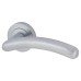 Exel Satin Chrome Door Handles on Round Rose - Carina Range 