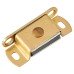 Exel Magnetic Catch - 46 x 16 x 11mm - 4kg Pull - Polished Brass