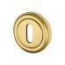 Heritage Brass by M Marcus Escutcheon - 48mm Diameter - Keyhole - Polished Brass