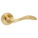 Exel Satin Brass Door Handles on Round Rose - Sussex Range 