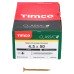 TIMCO Classic Pozi Countersunk Wood Screws - 4.5 x 50mm - Yellow Zinc - Pack of 200