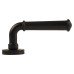 Jedo Matt Black Fire Rated Door Handles on Round Rose - Classic Range 