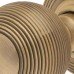 Hampstead Reeded Beehive Mortice Door Knob - 60mm Rose Diameter - Antique Brass
