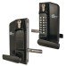Borg BL3400 External Marine Grade Easicode Pro Push Button Gate Code Lock with Key Override - Black