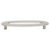 Hampstead 100mm Concealed Screw Fix Door Numeral - 0 - Satin Stainless Steel