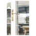 From The Anvil Brompton uPVC Slimline Knurled Multipoint Door Handle - 92mm c/c - Aged Brass