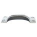 From The Anvil Hammered Art Deco Cabinet Cup Handle - 84mm Centres - Polished Chrome