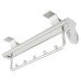 Slide Out Wardrobe Rail - 310-470mm - Max Weight 15kg - Satin Silver