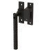 Hampstead Iris Reeded Locking Mortice & Hook Plate Window Fastener - Reversible - Matt Black  