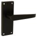 Exel Matt Black Budget Straight Latch Door - Short Plate - Mia Range - 114 x 42mm Exel Matt Black Budget Straight Latch Door - Short Plate - Mia Range - 114 x 42mm