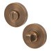 Jigtech Bathroom Turn & Release - 52mm Diameter - Antique Brass