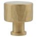 Alexander & Wilks Leila Hammered Round Cabinet Knob - 30mm Diameter - Satin Brass