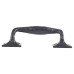 Olde Forge 33mm D-Bar Cabinet Pull Handle - 155mm Centres - Antique Black Iron