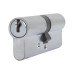 ERA 1 Star 6 Pin Kitemarked 80mm Euro Double Cylinder - 40 + 40mm - Satin Chrome - Keyed to Differ